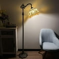 thumbnail image 2 of ENJOY DÉCOR LAMPS 63-Inch 1-Light Baroque Stained Glass Gold Bowl Floor Lamp, 2 of 3