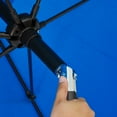 thumbnail image 4 of Astella 102" Pacific Blue Solid Print Hexagon Market Patio Umbrella with UV Resistant Material, 4 of 10