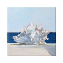 Stupell Industries Conch Shell Painting Animals & Insects Painting Gallery Wrapped Canvas Print Wall Art, 36 x 36