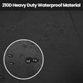 thumbnail image 2 of Heavy Duty Patio Sofa Cover, 100% Waterproof 3-Seater Outdoor Sofa Cover,Lawn Patio Furniture Covers with Air Vent and Handle (Black, 60"Wx35"Dx35" H), 2 of 5