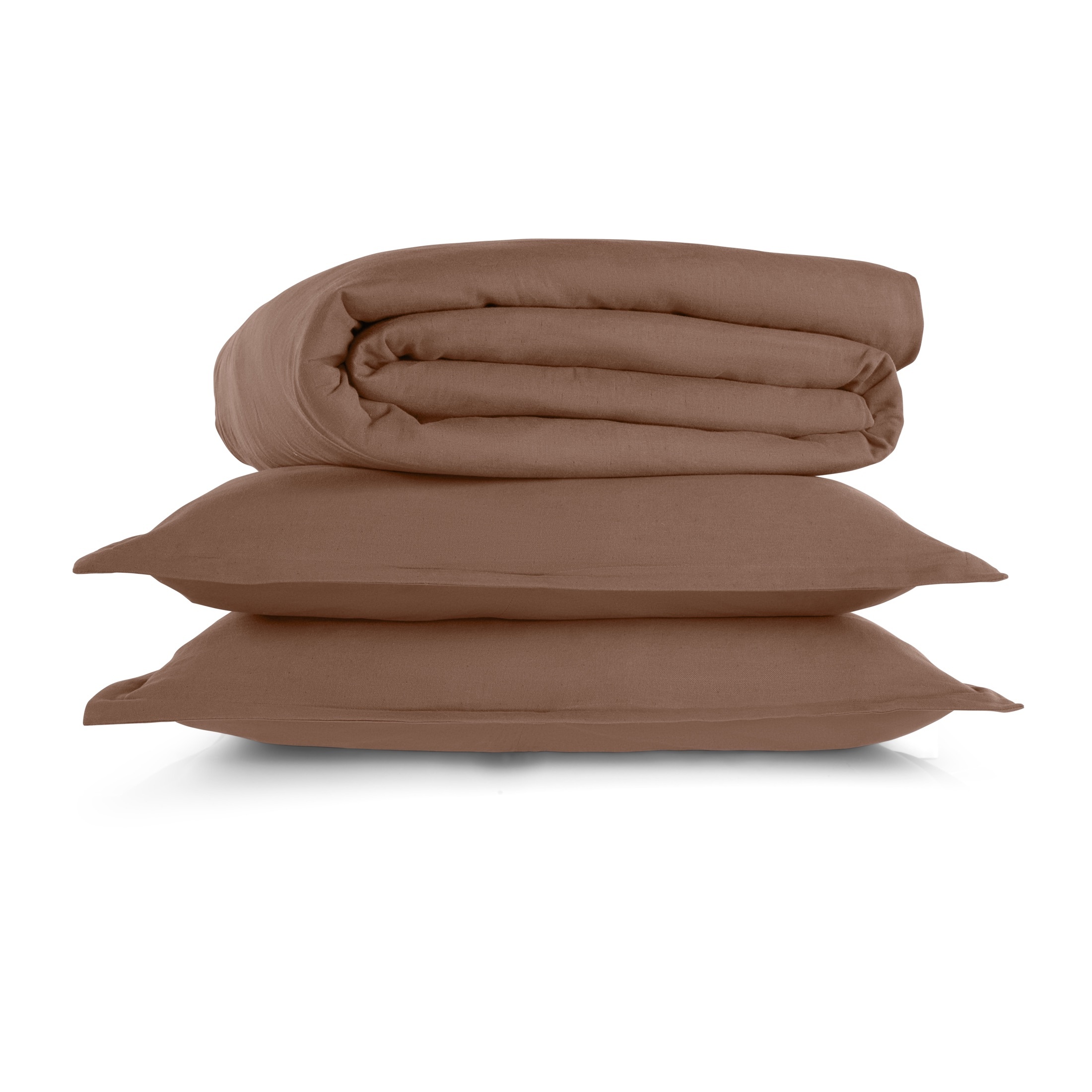 Allswell Cotton Linen Duvet Cover Set, King/Cal King, Taupe photo 2