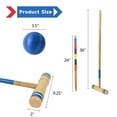 thumbnail image 4 of GSE Games & Sports Expert 6-Player Outdoor Yard Croquet Game Set with Wooden Mallets and Mutli-Color Croquet Ball. Great for Adults/Kids Family Gathering, Family Reunions, Party Game (Deluxe Set), 4 of 6