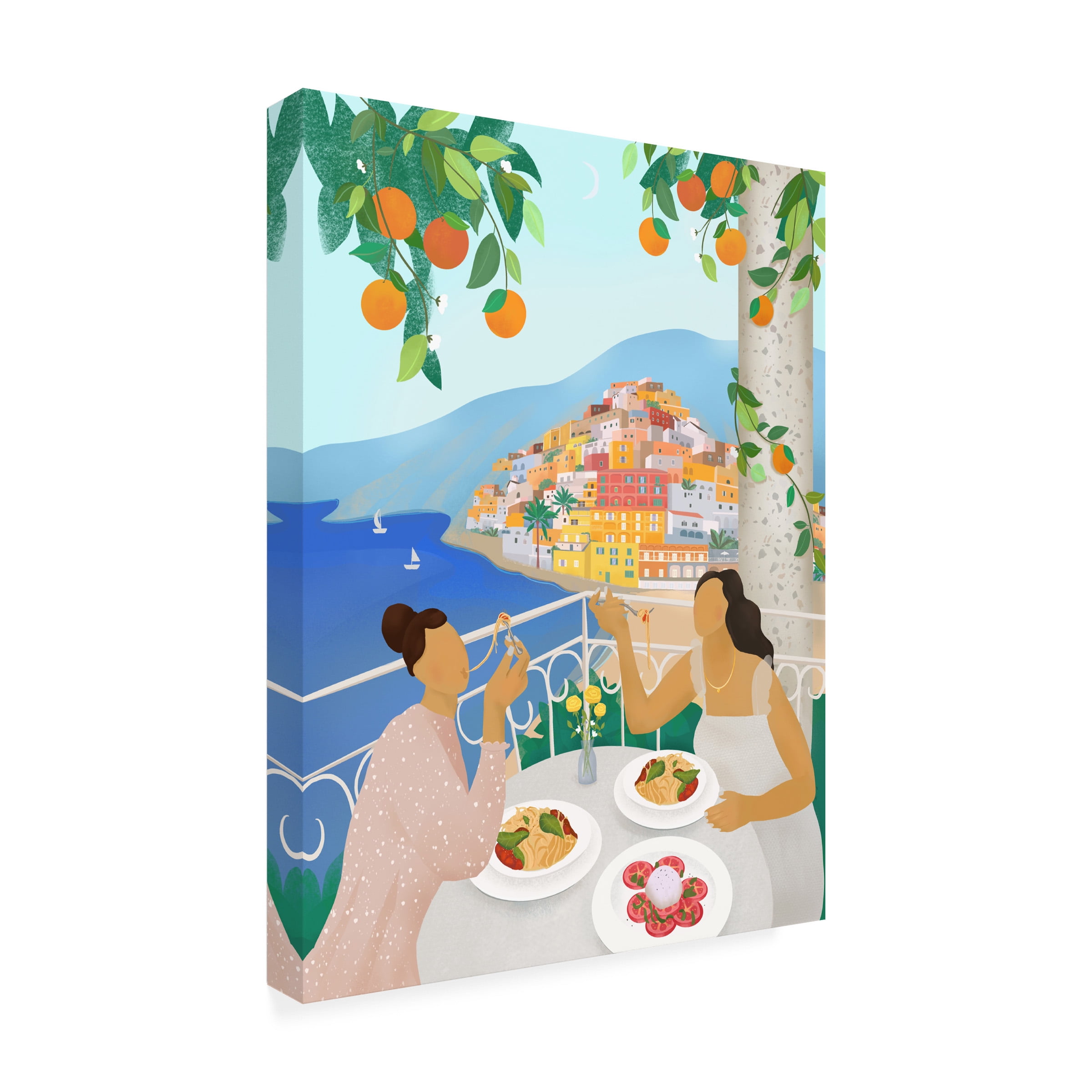 Petra Lizde 'Girls in Positano' Canvas Art