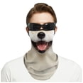 thumbnail image 2 of Shadoumai 1 Pack Cute Orange Tabby Cat Face Mask Fun 3D Animal Neck Gaiter Face Mask Dust Face Cover with Ear-Hanging for Women Men, 2 of 2