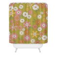 thumbnail image 2 of Society6 Emanuela Carratoni Vintage Floral World Shower Curtain 71" x 74", 2 of 3