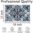 thumbnail image 5 of Navy Blue Boho Placemats Set of 4,Vintage Boho Traditional Ethnic Tiles Placemats for Dining Table Decor,12x18 Inches Bohemian Home Decorative Table Mats,Boho Table Decor, 5 of 5