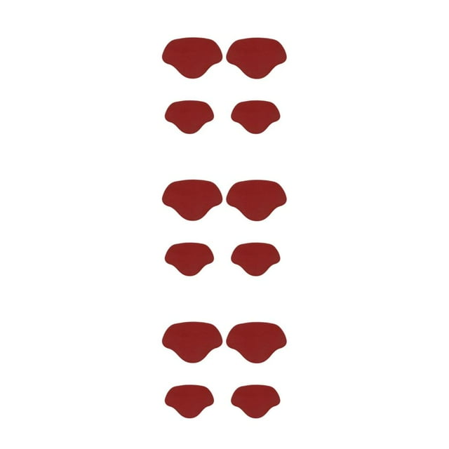kurtrusly Adjustable Shoe Heel Pad Insoles for High Heels Customizable Heel Repair Stick red 3Set