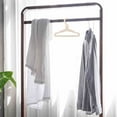 thumbnail image 2 of KONTONTY 5Pcs Light Brown Hanger For Baby Closet Organizer Non-slip Clothes Drying, 2 of 8