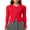 Red, variant on Gupgi Women Knit Cardigan Autumn Sweater Solid Color Long Sleeve Round Neck Button Up Ribbed Knitwear