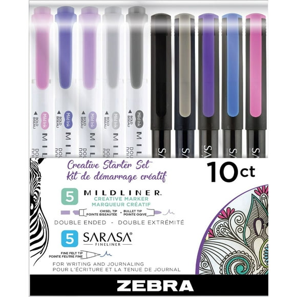 MILDLINER & Fineliner Creative Starter Set, 10 Pack