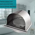 thumbnail image 5 of 4inch 100mm Waterproof Stainless Steel Vent Vent Hood Anti-corrosion Exhaust Extractor For Wall Air, 5 of 5