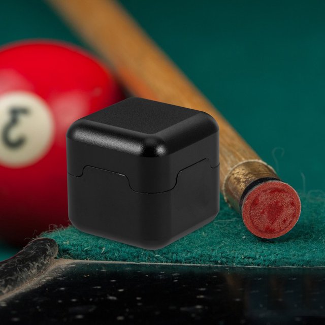 LOLIPPYY 1Ensemble Étui à Craie de Billard Noir pour Snooker et Piscine