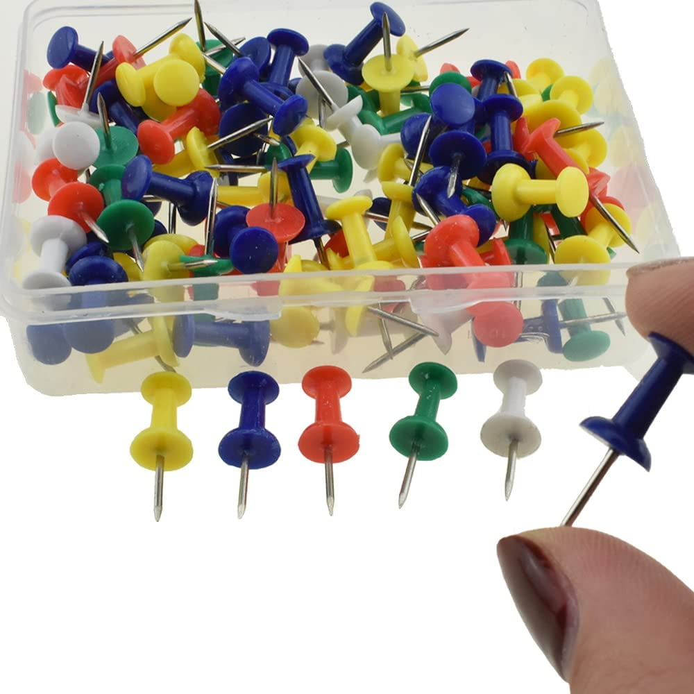 Color Push Pin Thumb Tacks Nail Stud Go in Smoothly Stick in Secure