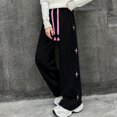 thumbnail image 3 of FDDMis Sweatpants for Girls Pantaloncillos De Hombres Sweat Pants Wide Leg Girls 14/16 Clothes 5t Clothes for Cute Teen Clothes Pre Teen, Black 11-12 Years, 3 of 8