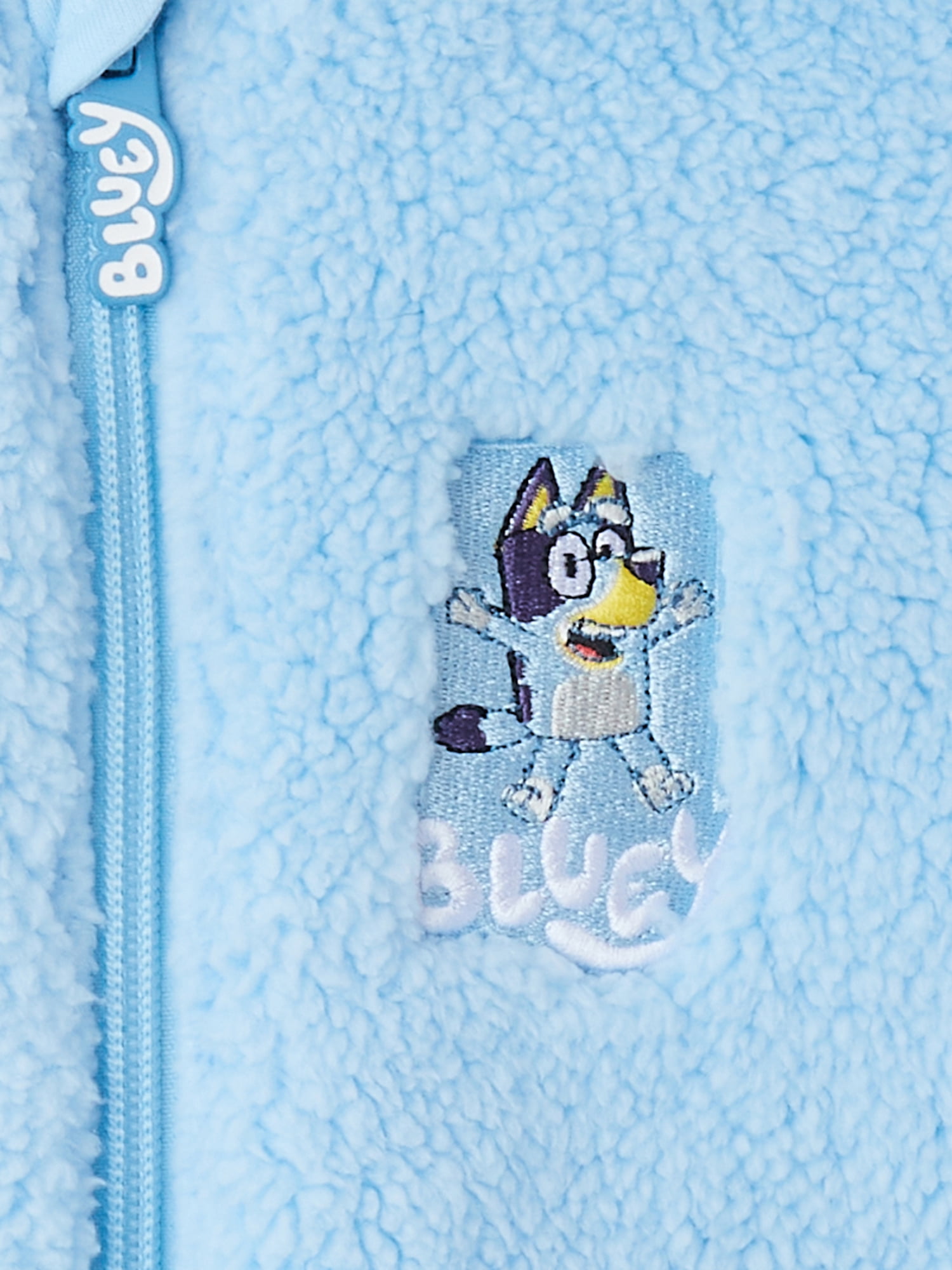 Bluey Toddler Cosplay Faux Sherpa Hoodie, Sizes 2T-5T