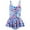Red, variant on Kid Girl Swimwear 1 Piece Flounce Printed Sleeveless Girls Bathing Suit 4-5 Years