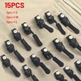 thumbnail image 1 of HLONK 15pcs Zipper Repair Kit  Quick Install Zipper Heads  Detachable Replacement Zip Tops  Interchangeable Plastic Zipper Pulls  with S/M/L Sizes for Clothing  Luggage  Backpacks  Sewing, 1 of 7