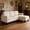 Cream White, variant on CARZZI LIFE 73" Soft Corduroy Sofa Bed, Stylish Sofa Bed with Pocket Springs, Comfort 3-Seater Sofa with Solid Wood Frame for Living Room and Apartment, Dark Gray