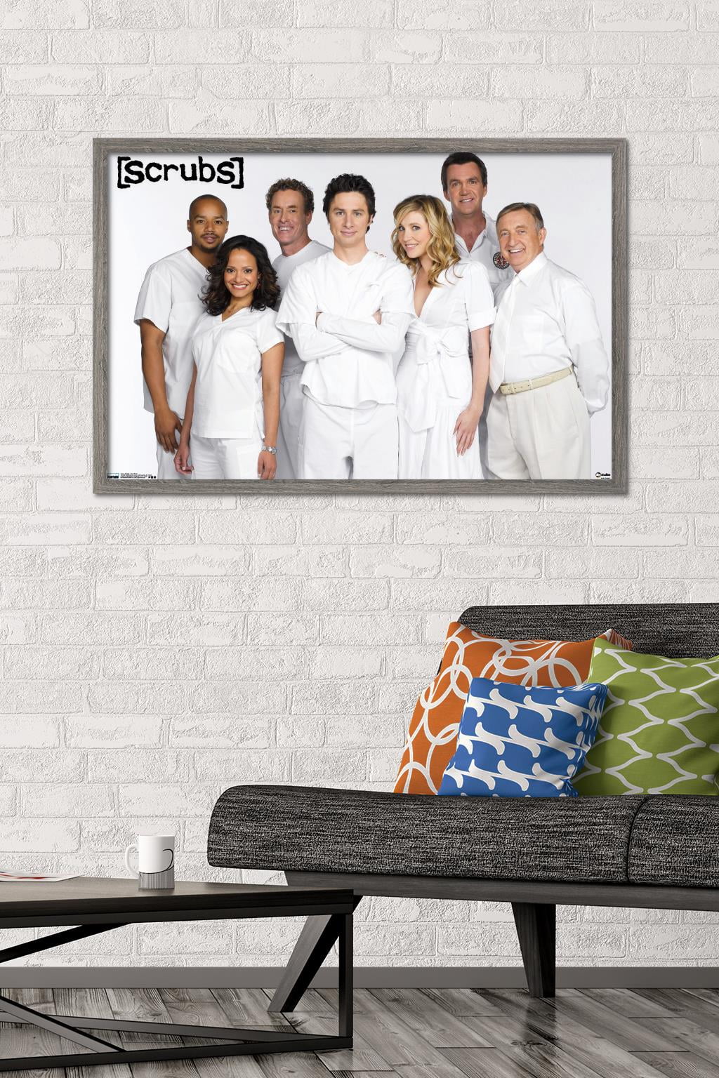 Scrubs - One Sheet Wall Poster, 22.375" x 34", Framed