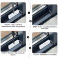 thumbnail image 4 of Sliding Window Locks Security Window Stoppers Window Opener Stoppers Double Screw, Black 20 Pcs (0.8"), 4 of 6