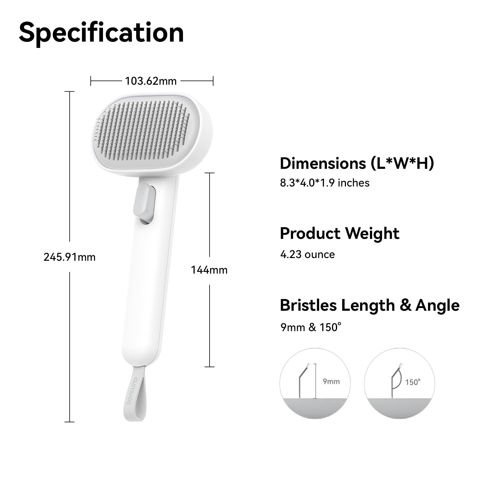 Aumuca Cat Brush with Self-Cleaning Button photo 4