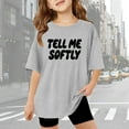 thumbnail image 2 of gcong Kids Clothes Girls Size 10-12 Short Sleeve T Shirt Top Crew Neck, Graphic Tees Girls Trendy Girl Clothes, 2 of 4