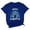 Blue, variant on Active Tops Women Classic Everyday Hanukkah Graphic Tee for Women – Comfortable Short Sleeve Casual Top for Holidays and Festive Wear Black M