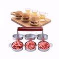 thumbnail image 3 of Hamburger Press Non Stick Triple Burger Press Mini Hamburger Patty Maker, 3 of 5