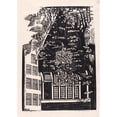 thumbnail image 2 of Miep de Feijter 14x18 Black Ornate Wood Framed Double Matted Museum Art Print Titled - Soaked Boy on a Doormat (1928), 2 of 5