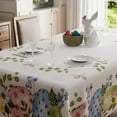 thumbnail image 3 of Easter Colorful Eggs Flowers Butterfly Eucalyptus Leaves Tablecloth Rectangle Washable Table Covers for Spring Indoor Outdoor Dining Table Home Party Decorations 60x84 Inch, 3 of 5
