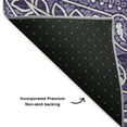 thumbnail image 3 of Addison Rugs Mayfield Washable Traditional Paisley Purple Rectangle Rug, 10' x 14', 3 of 6