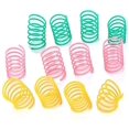 thumbnail image 1 of IGUOHAO Pet Wide Plastic Colorful Springs Cat Toys for Cat Kitten Pets (Random Color) (10pcs), 1 of 9