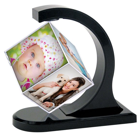 Neil Enterprises Inc. Black Floating Photo Cube