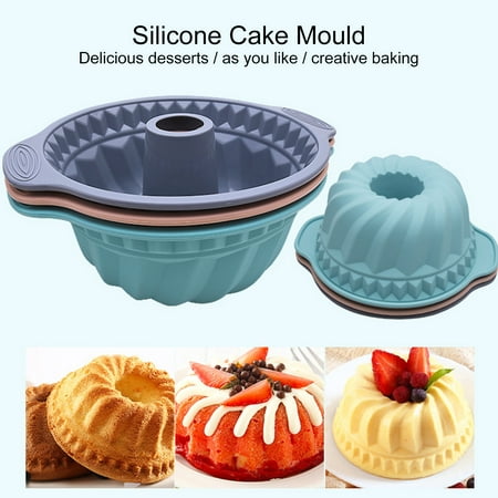 

MAX Baking Mold Convenient Cleaning Reused Non-Sticky Easy to Release High Temperature Resistance DIY Seamless Mousse Silicone Cake Mold Kitchen Gadgets