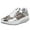F-Silver, variant on Rinsvye Ladies Summer Leather Lace Women's Fresh Foam X-70 V1 Sneaker Up Round Head Breathable Sneaker Sandals for Women Chunky Thick Sole Casual Sports Wedgie Sneaker for Women Shoes