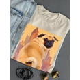thumbnail image 3 of Image Conscious Funny Pug T-Shirt Womens -Porter Hastings Designs, Female Small, 3 of 4