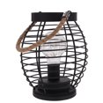 thumbnail image 1 of Modern Metal Table Lamp Battery Operated Cage Basket Style LED Night Light, 1 of 9
