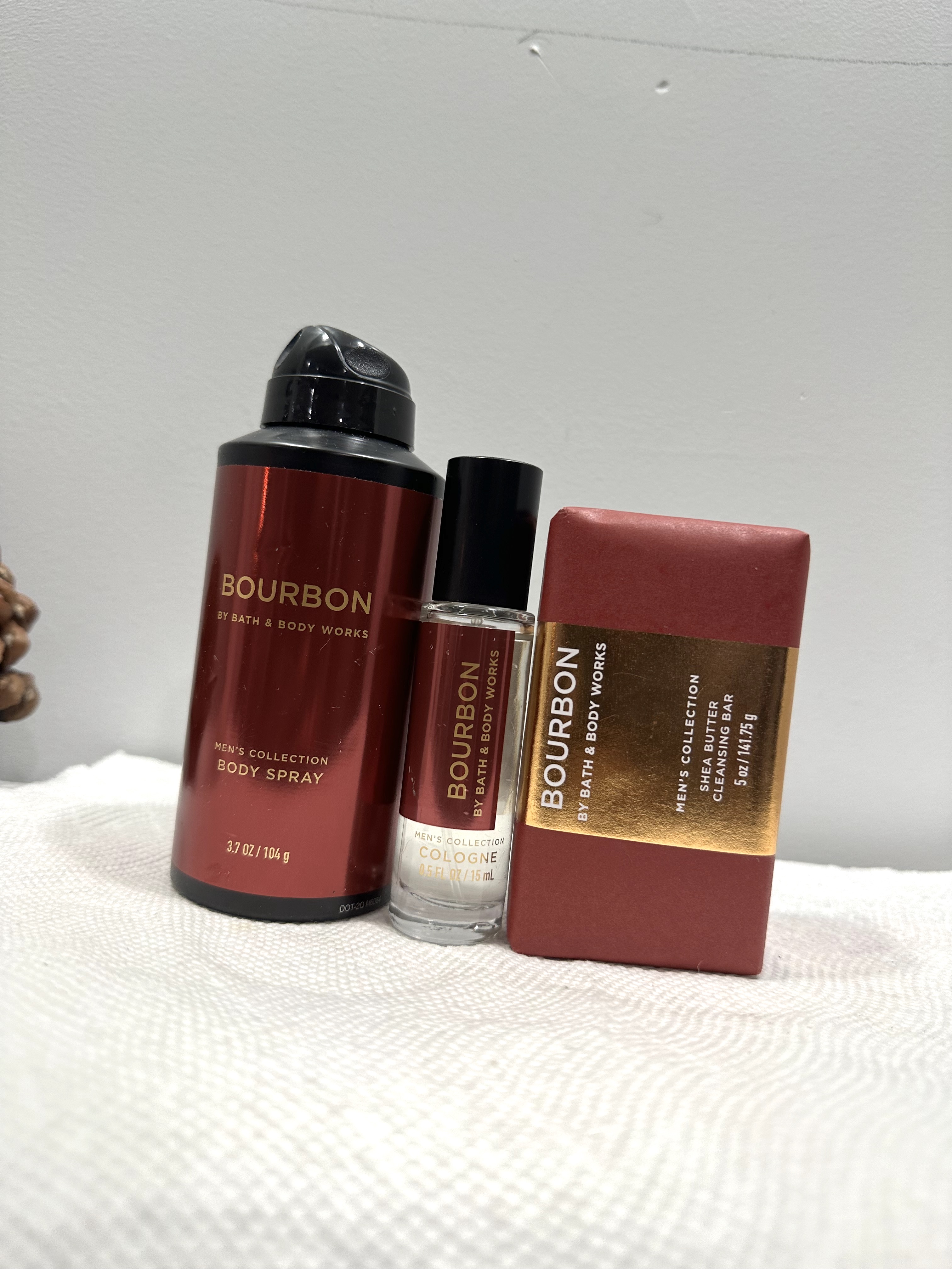 Bath & Body Works Bourbon Men's Collection 3 Piece Gift Set (Body Spray