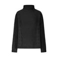 thumbnail image 4 of Lilgiuy Women Fashion Warm High Neck Knit Loose Pullover Sweater Gifts for Your Co-workers or Friends, 4 of 5