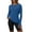 Blue, variant on Women's Autumn Fitness Top with Thumbholes, Slim Fit Yoga Long Sleeve Shirt, Running Training Workout Top for Gym Exercise Athletic Wear Black S