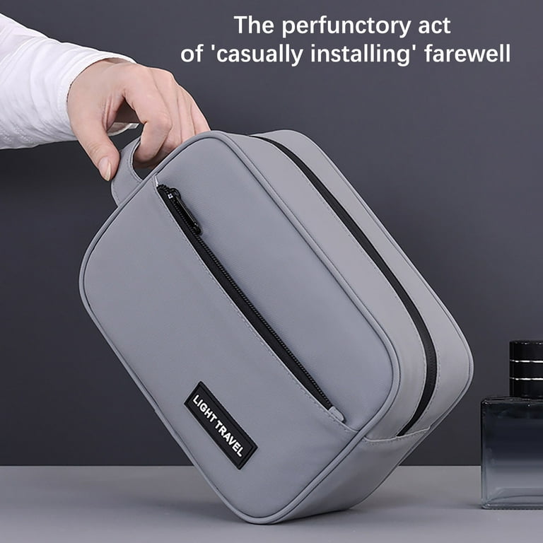 Men's Grooming Bag, Portable Toiletry Organizer, Travel Makeup