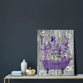 thumbnail image 3 of Lavender Bathroom Decor Wall Art Purple Farmhouse Bathroom Pictures for Wall Rustic Butterfly Bathtub Artwork Vintage Country Bathroom Grey White Painting Framed Bath Laundry Decorations 12"x16", 3 of 6