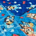 thumbnail image 5 of Bluey Berry Plaid Twin/Full Reversible Microfiber Quilted Blanket, 62x90 inches, 5 of 7