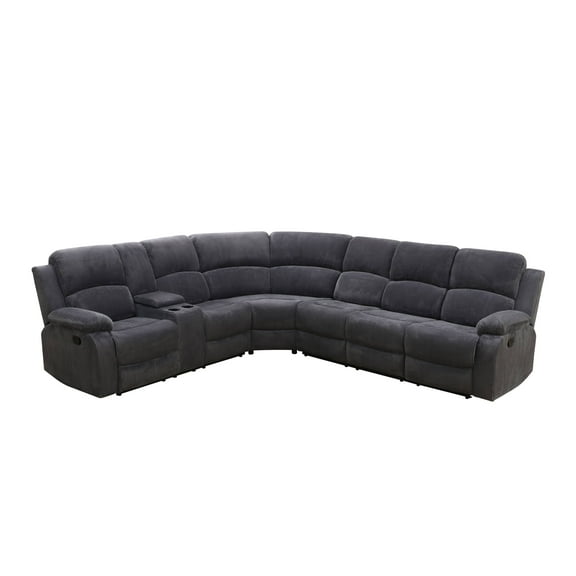 3pcs Furniture Sectional Couch Recliner Sofa Set with Storage Corduroy Sofa Sets Manual Reclining Sectional Couches for Living Room