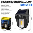 thumbnail image 3 of Lámpara de pared solar para jardín al aire libre, luz de tungsteno impermeable por inducción (3LED), 3 of 4