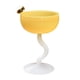 thumbnail image 1 of Vasos de yogur de vidrio de colores resistentes al calor con patas, s pequeños para , copas de postre, para frutas, Bar, cócteles, , base blanca amarilla Macarena Cuencos de postre de copa, 1 of 7