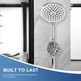 thumbnail image 4 of 21-mode Dual Handheld Shower Head Combo, 2-in-1 Rain Shower Heads System 8 Inch Rainfall Shower Head and 10 Modes High Pressure Hand Held Showerhead with Built-in Power Wash, 4 of 6