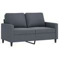 thumbnail image 2 of vidaXL 3 Piece Sofa Set with Pillows Dark Grey Velvet, 2 of 5