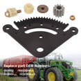 thumbnail image 3 of DAWOT Steering Sector Pinion Gear W/Bushings Kit 21 Teeth  for John Deere Parts D100 D110 D125 D140 LA120 LA145 Replace GX21924BLE GX20053 GX20054, 3 of 9