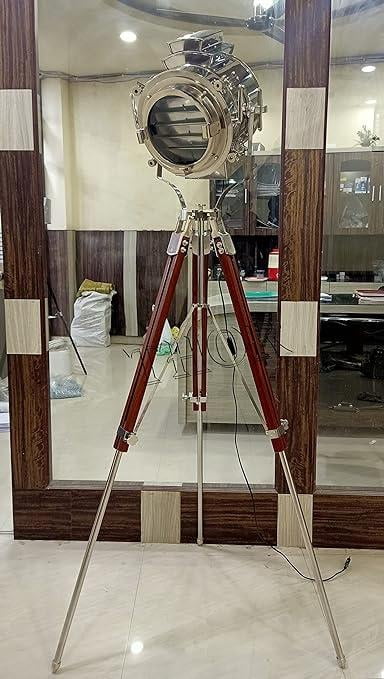 Thor Instruments 65" Nautical Chrome Spotlight Floor Lamps